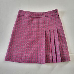 NWT Brooks Brothers Girls Size 8 Houndstooth Pleated Skirt Preppy Schoolgirl